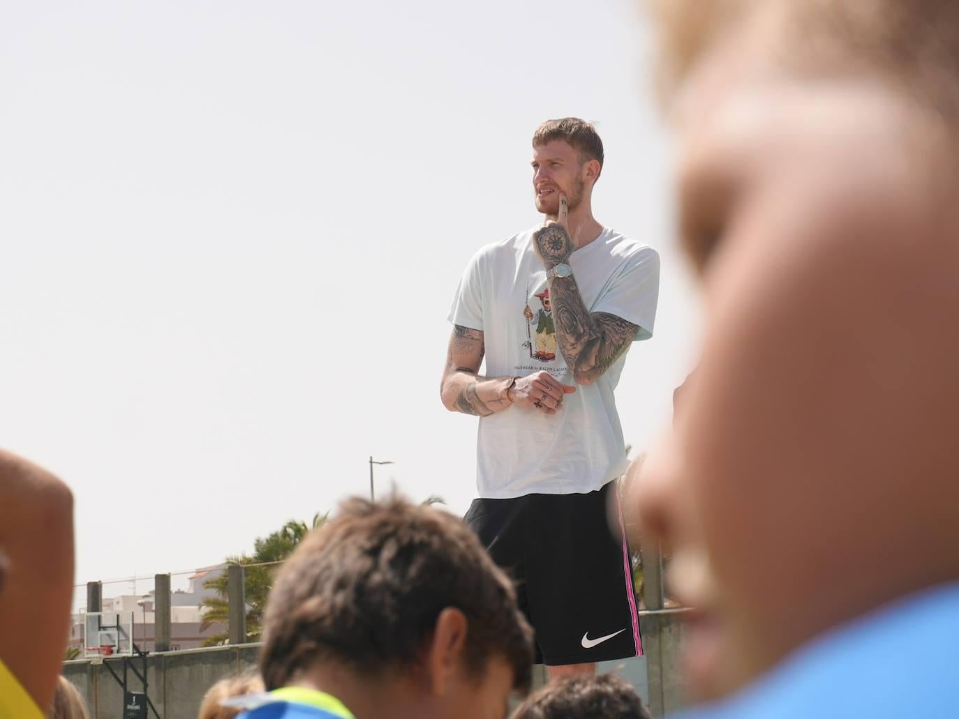 Olek Balcerowski visita el Campus del CB Gran Canaria