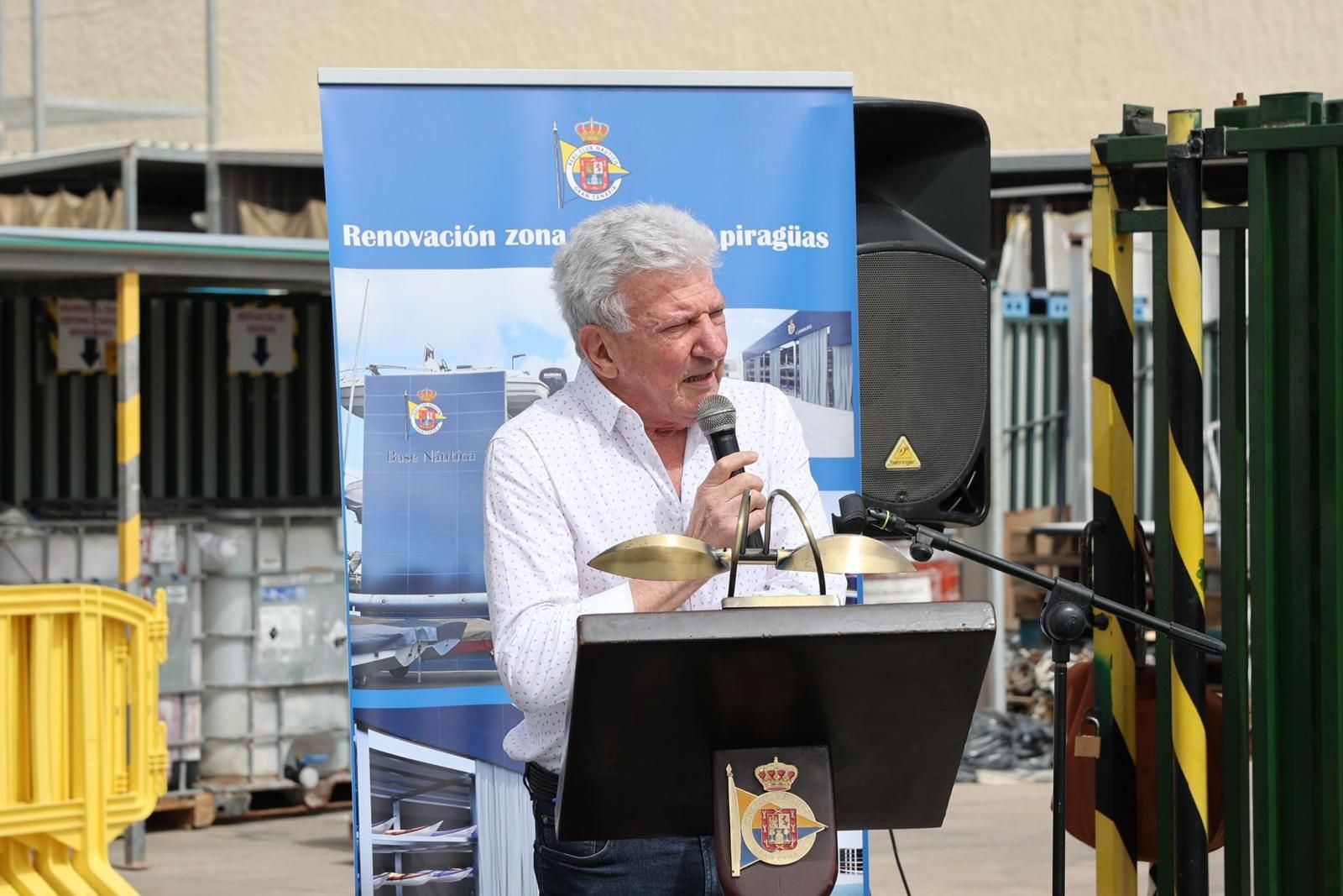 Las imágenes de la inauguración de los murales olímpicos en el Real Club Náutico