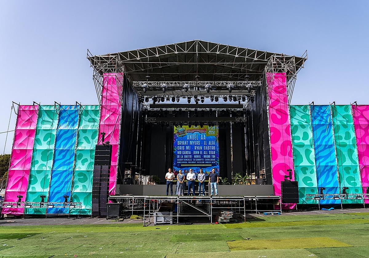 Escenario donde se celebrará el festival.