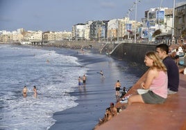 La playa de Las Canteras, Gran Canaria.