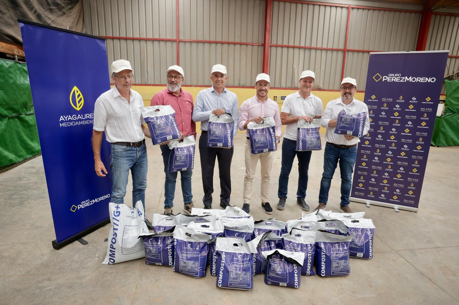 El nuevo sistema de compostaje de Ayagaures, en imágenes