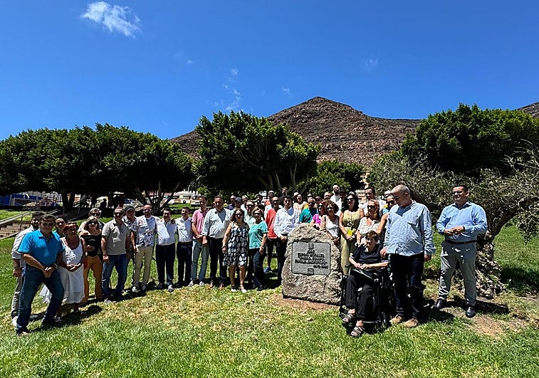 Un momento del homenaje a Pepe Espino.