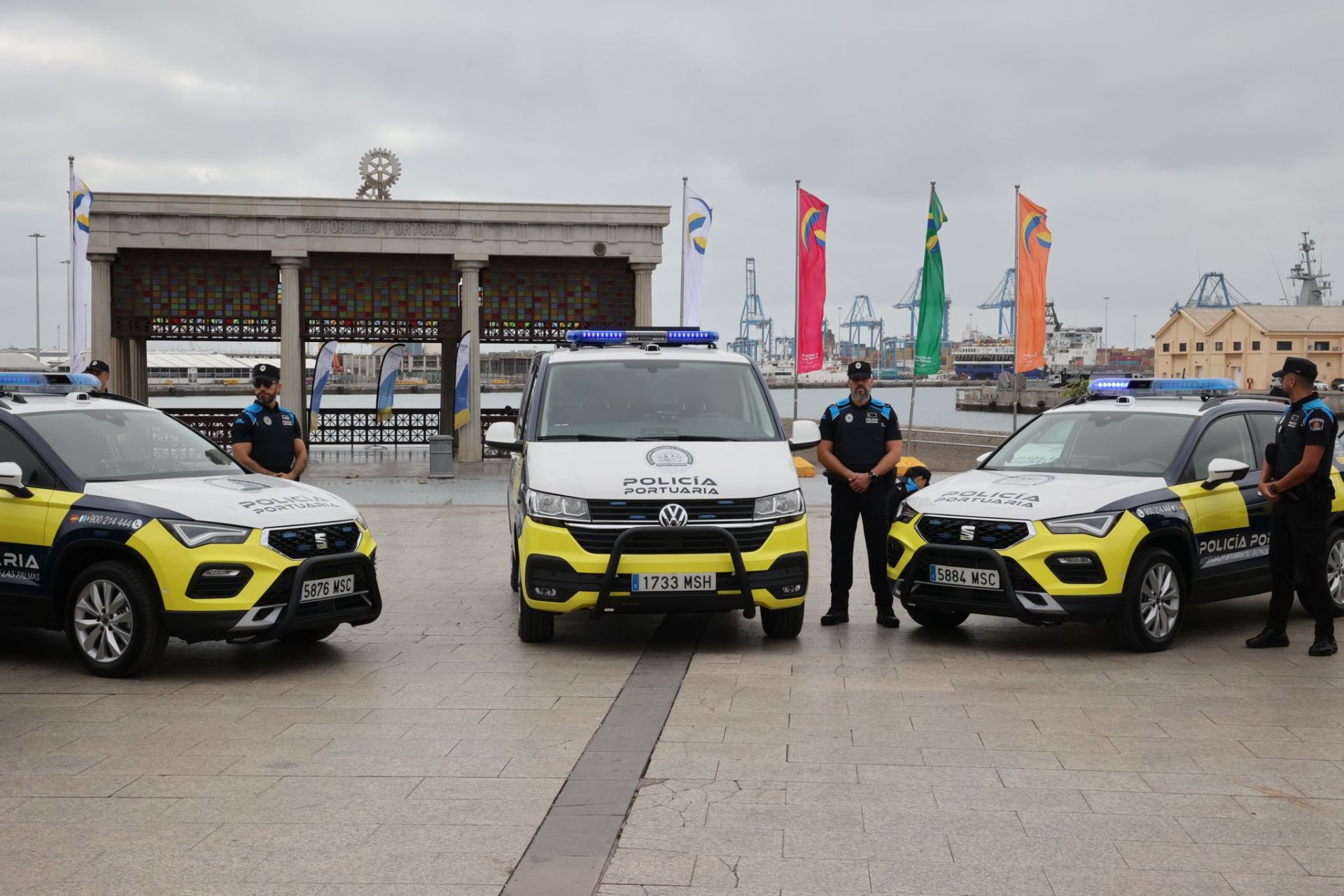 Los nuevos vehículos de la autoridad portuaria, en imágenes