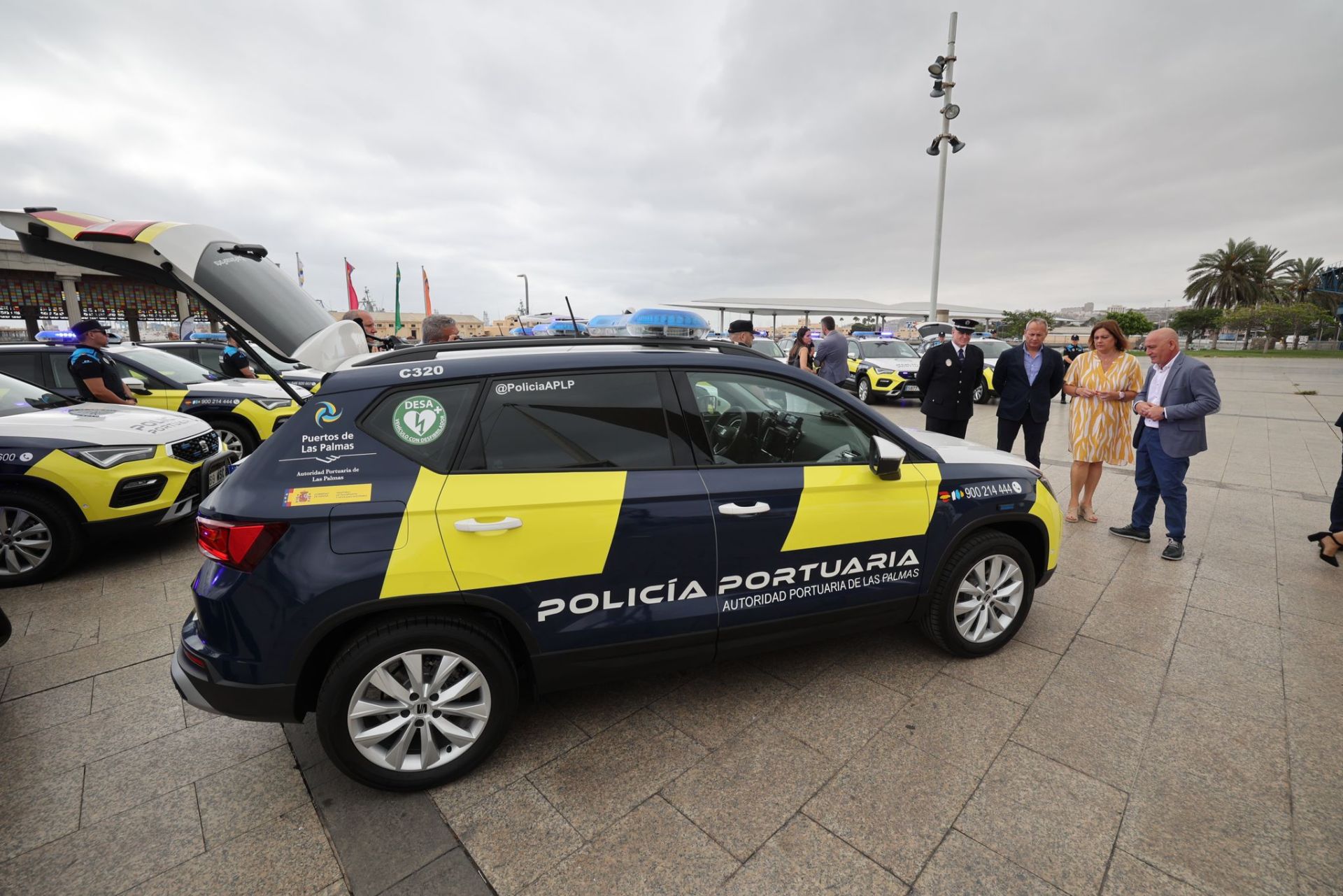 Los nuevos vehículos de la autoridad portuaria, en imágenes