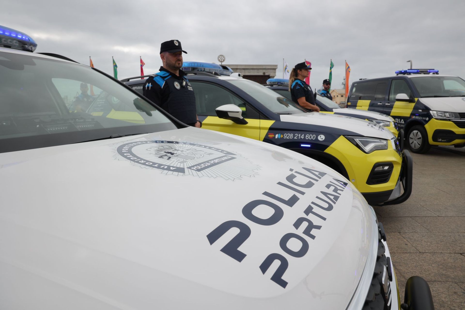 Los nuevos vehículos de la autoridad portuaria, en imágenes