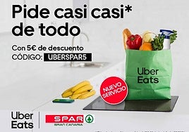 Spar Gran Canaria amplía su servicio de venta online con entrega inmediata a través de Uber Eats