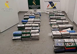 Imagen de la droga incautada.