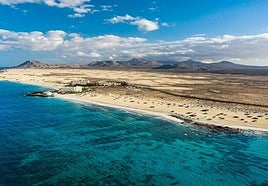 Imagen de la costa de Corralejo.