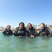 Jóvenes que tomaron parte en la actividad.