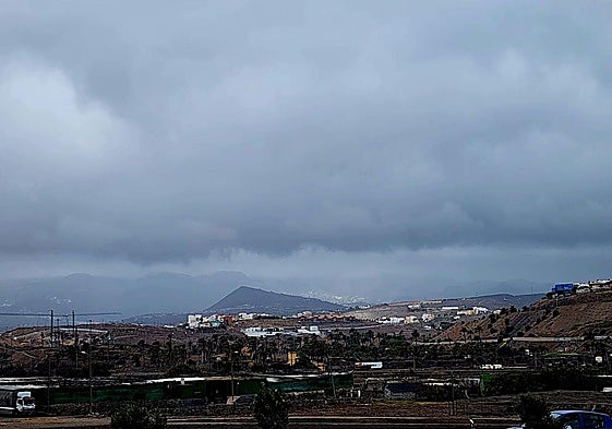 Cielos nubosos en la isla de Gran Canaria.