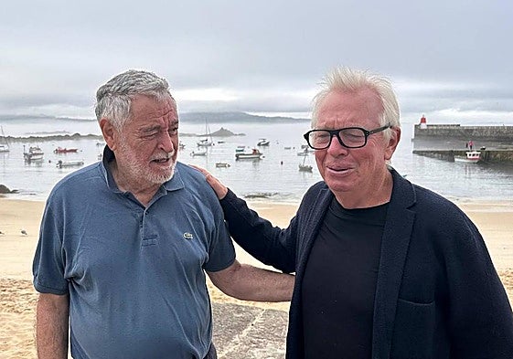 Con sir Chipperfield. Atrás el puertito y la rampa