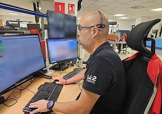 Centro de llamadas del 112.