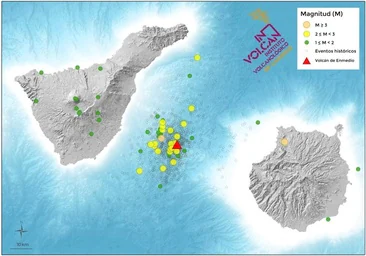 El Involcan no descarta el origen volcánico de la última serie sísmica entre Gran Canaria y Tenerife