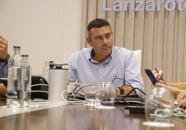 Oswaldo Betancort, en el Consejo de Gobierno de este lunes.