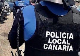 Agentes de la Policía Local Canaria.