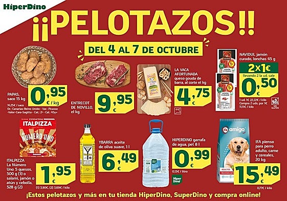 HiperDino baja aún más sus precios con sus nuevos 'pelotazos'
