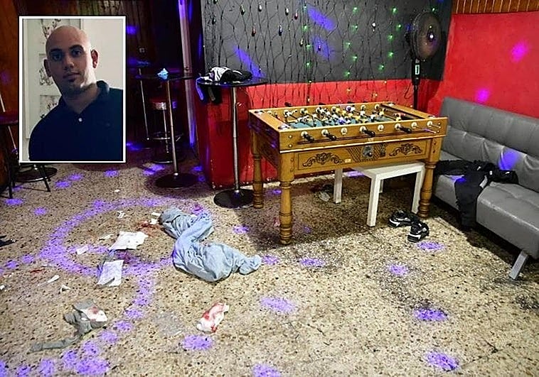 Imagen de Yenedey Jesús y del interior del local donde tuvo lugar la pelea.