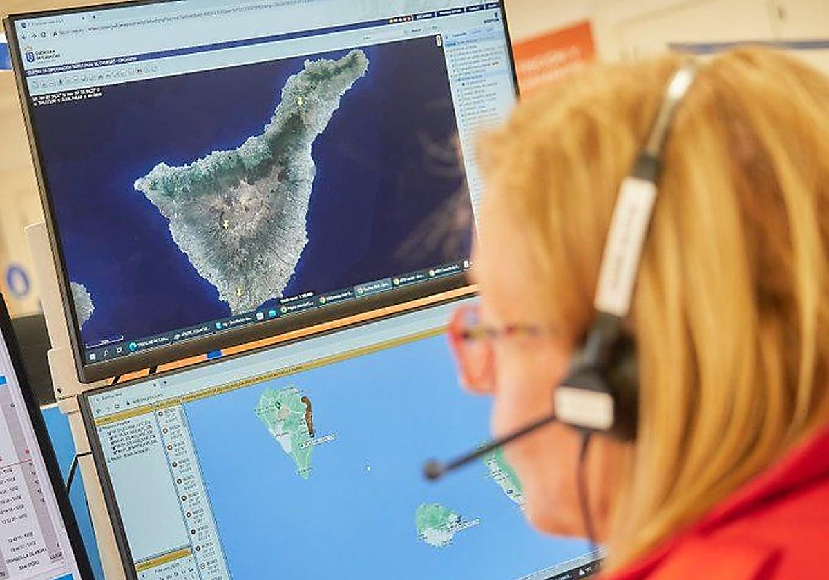 Imagen del Centro Coordinador de Emergencias y Seguridad del 112 de Canarias.