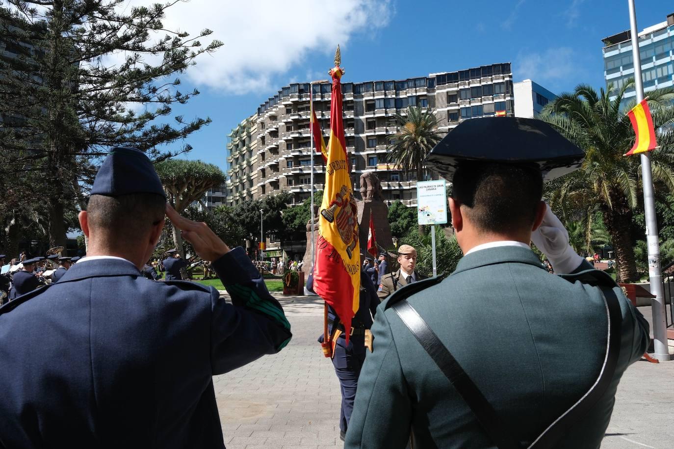 Orgullo, patria y nación en el izado de la bandera de Las Palmas de Gran Canaria