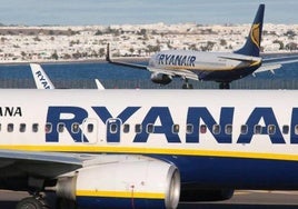 Operativa de Ryanair en Guacimeta.