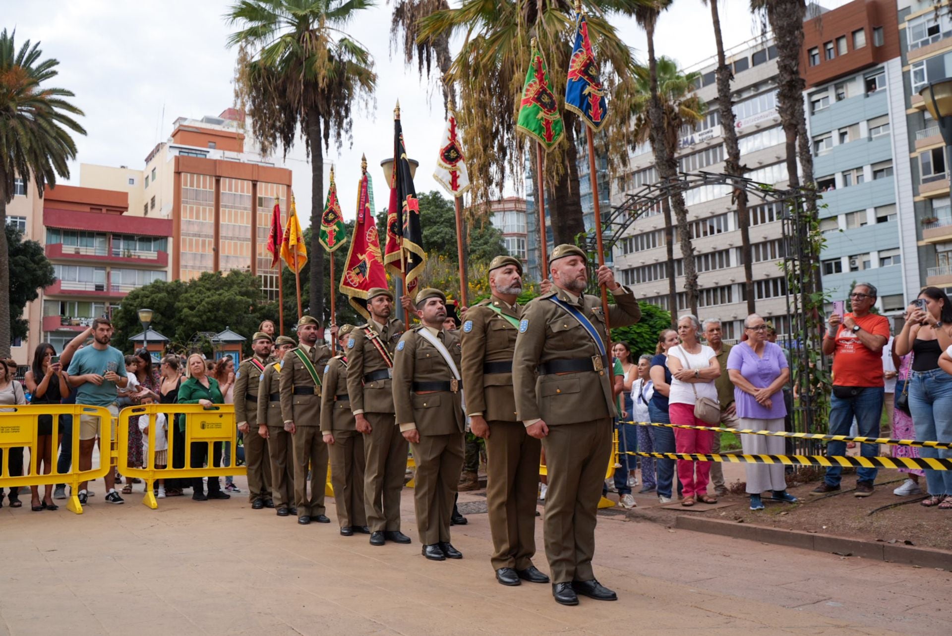 Conmemoración de la batalla naval en los jardines del Castillo de La Luz