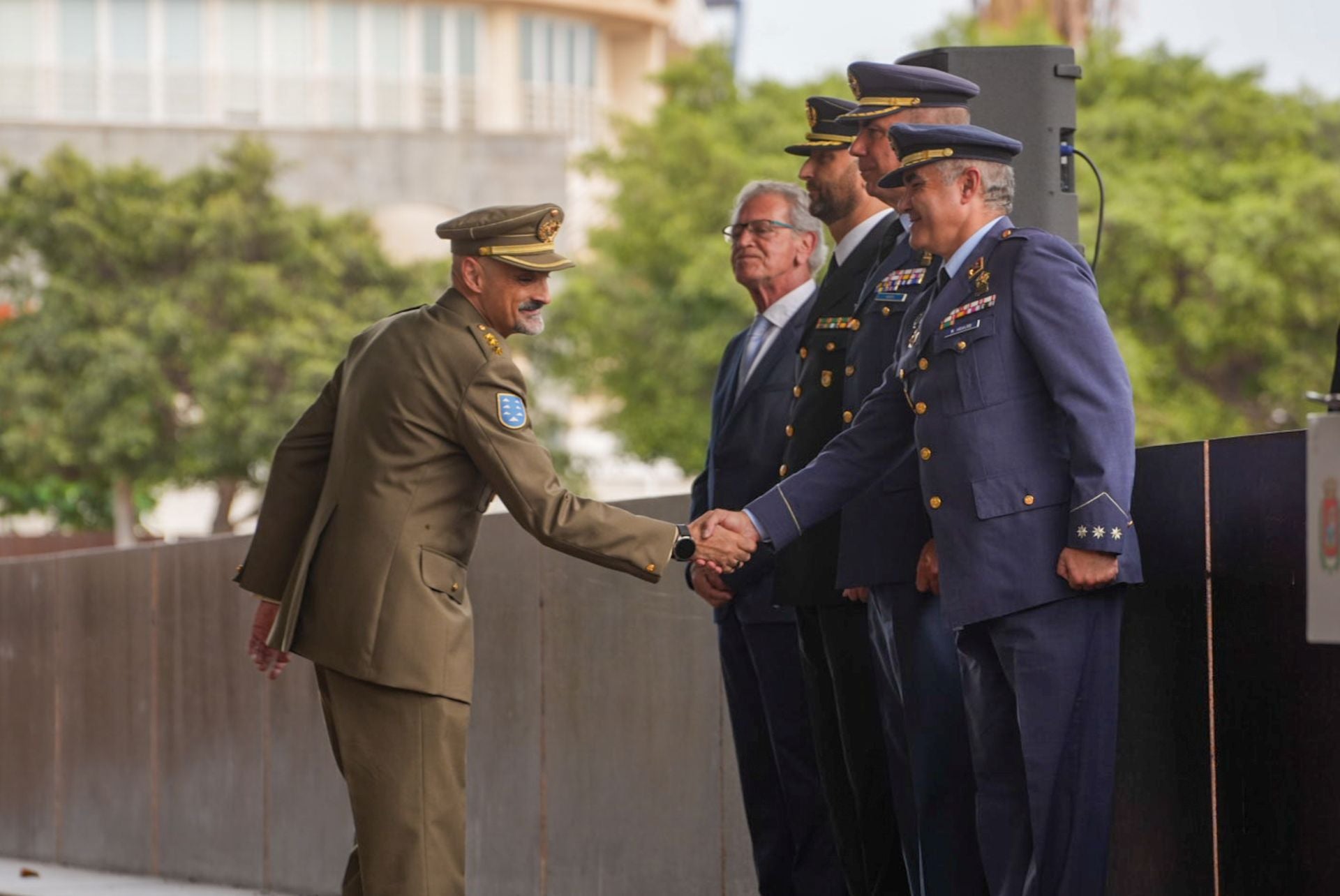 Conmemoración de la batalla naval en los jardines del Castillo de La Luz