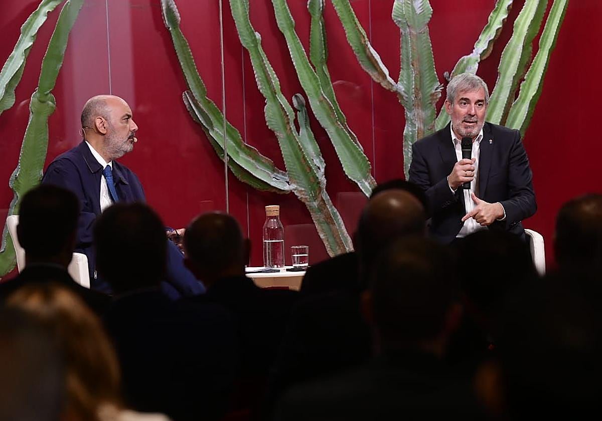 Las imágenes del encuentro con Fernando Clavijo en CANARIAS7