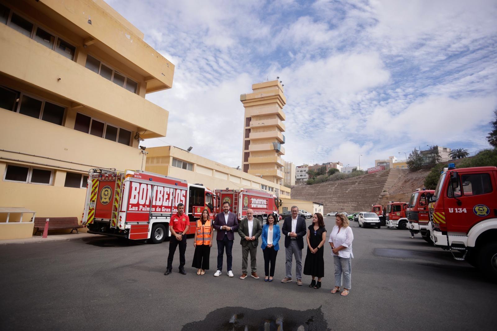 La presentación del proyecto de rehabilitación del parque de bomberos de Miller, en imágenes