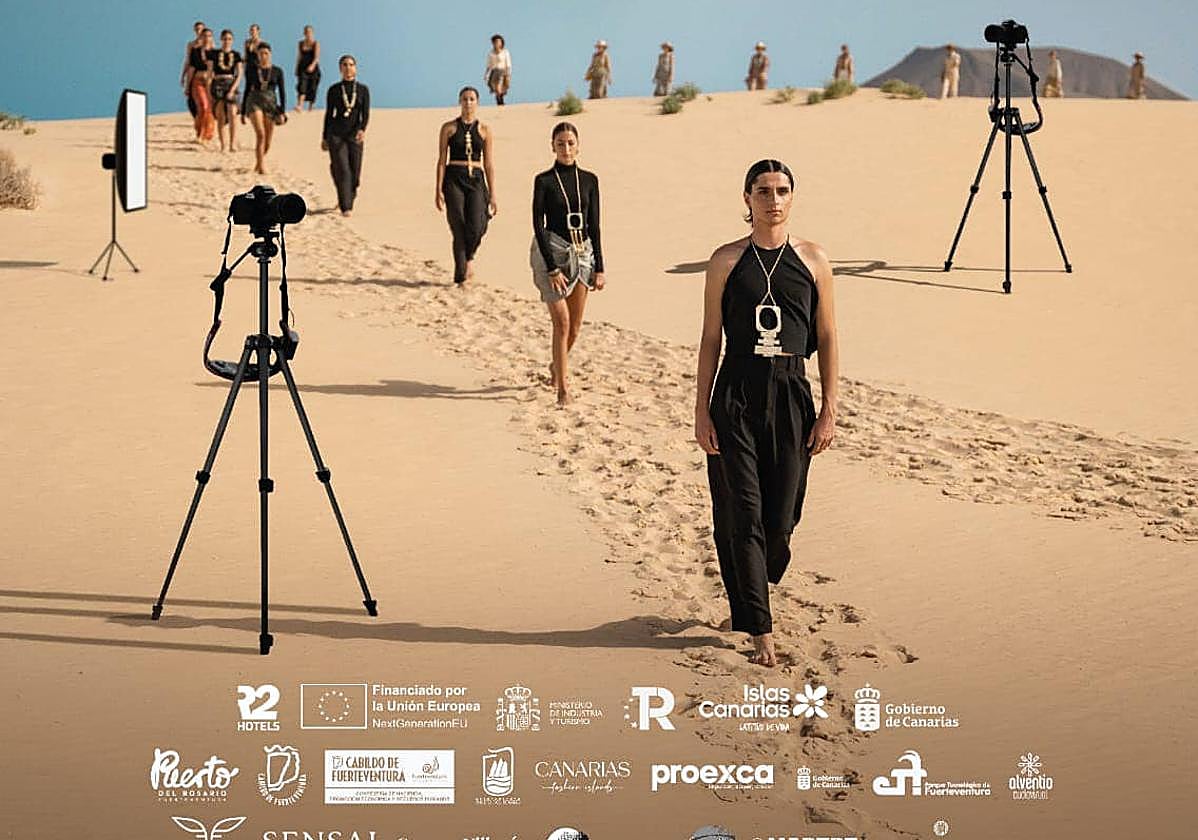 Cartel de la tercera edición de la semana de la moda majorera.