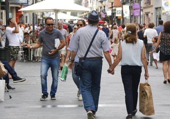 Imagen de la zona comercial de Triana, en la capital grancanaria.