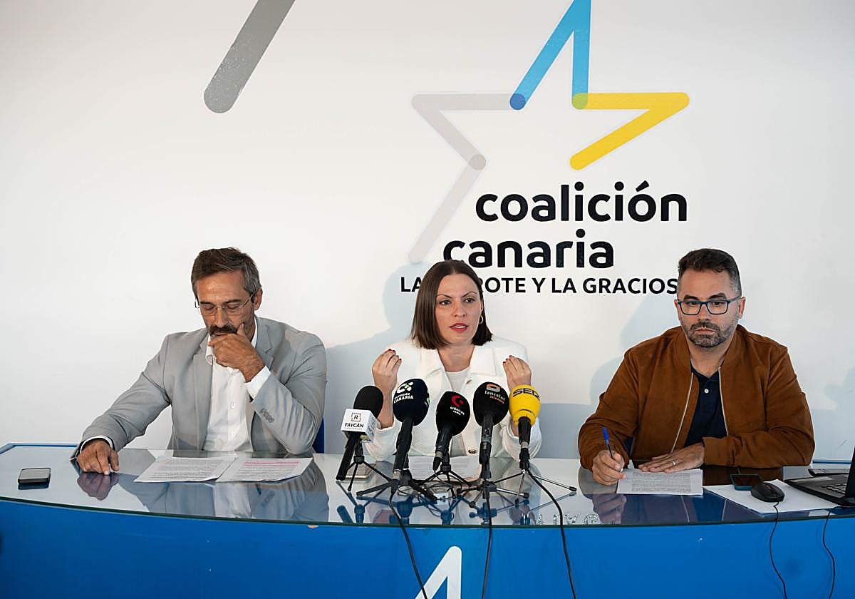 Pedro San Ginés, Migdalia Machín y Echedey Eugenio.