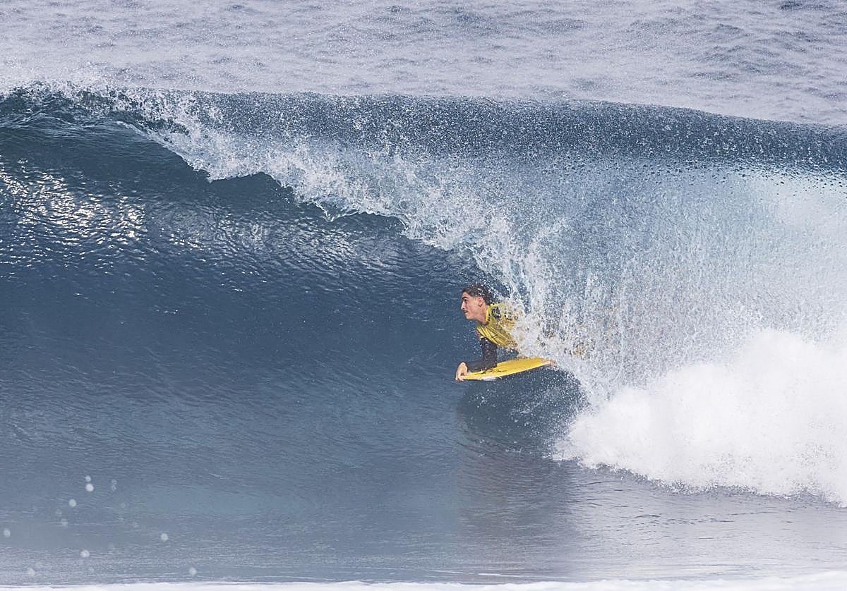 El grancanario Armide Soliveres, en acción en El Frontón King 2024.