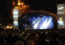 Imagen de archivo de un concierto del Womad, en el parque de Santa Catalina.