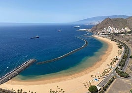 Playa de Las Teresitas, en Santa Cruz de Tenerife.