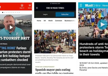 'Go F***ing Home': la prensa inglesa jalea las manifestaciones sobre el turismo