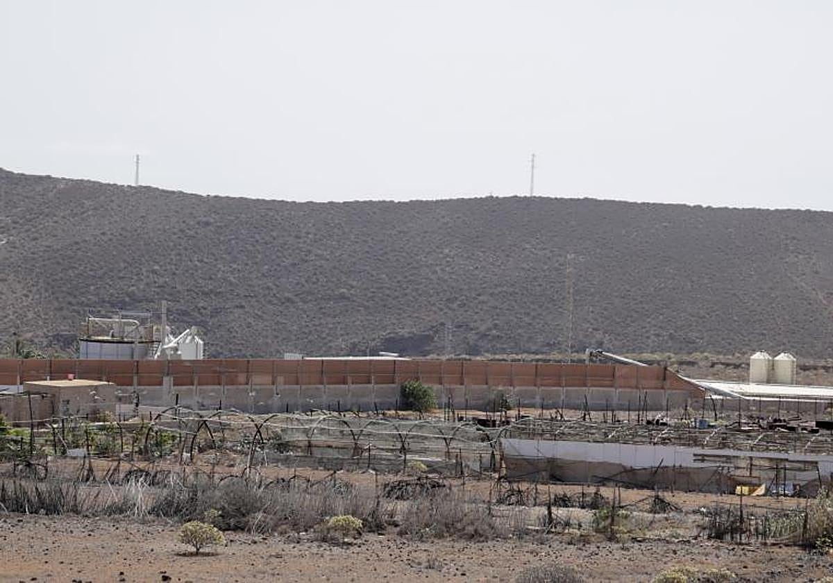 Compostadora de estiércol en La Montañeta.