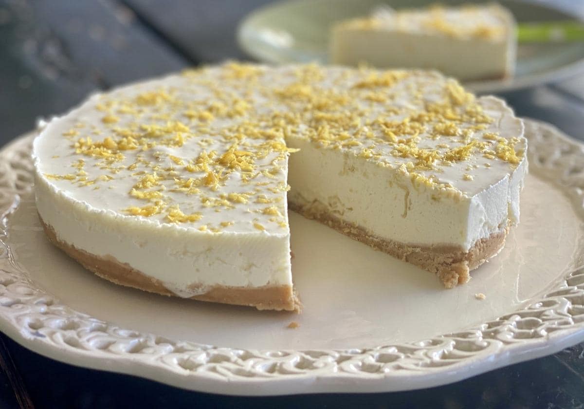 Tarta de espuma de limón