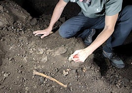 Hallan huesos de cuatro hombres adultos en el tubo volcánico de la Sima de Jinámar