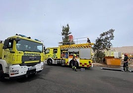 Imagen de archivo de una dotación de bomberos grancanaria.