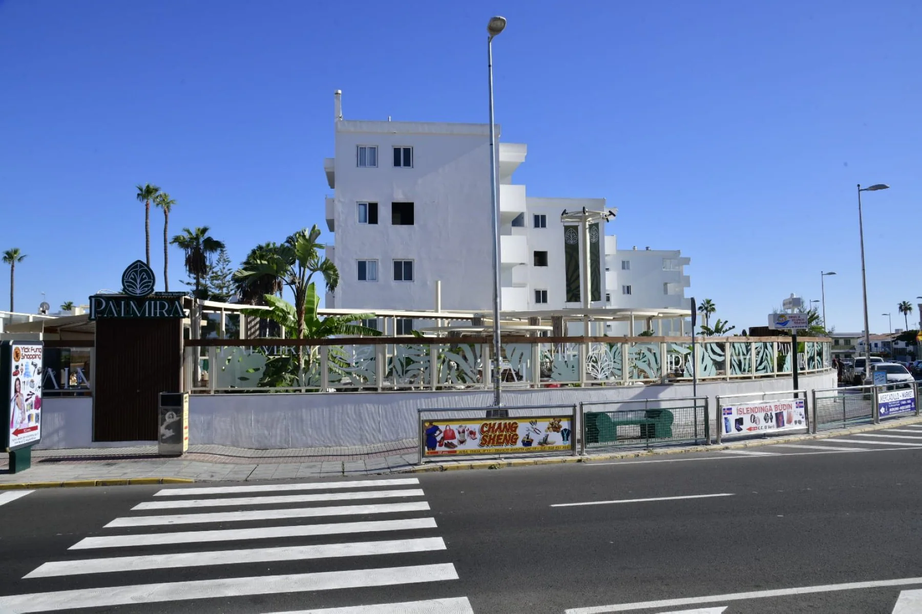 Fachada de la terraza, con las obras casi acabadas.