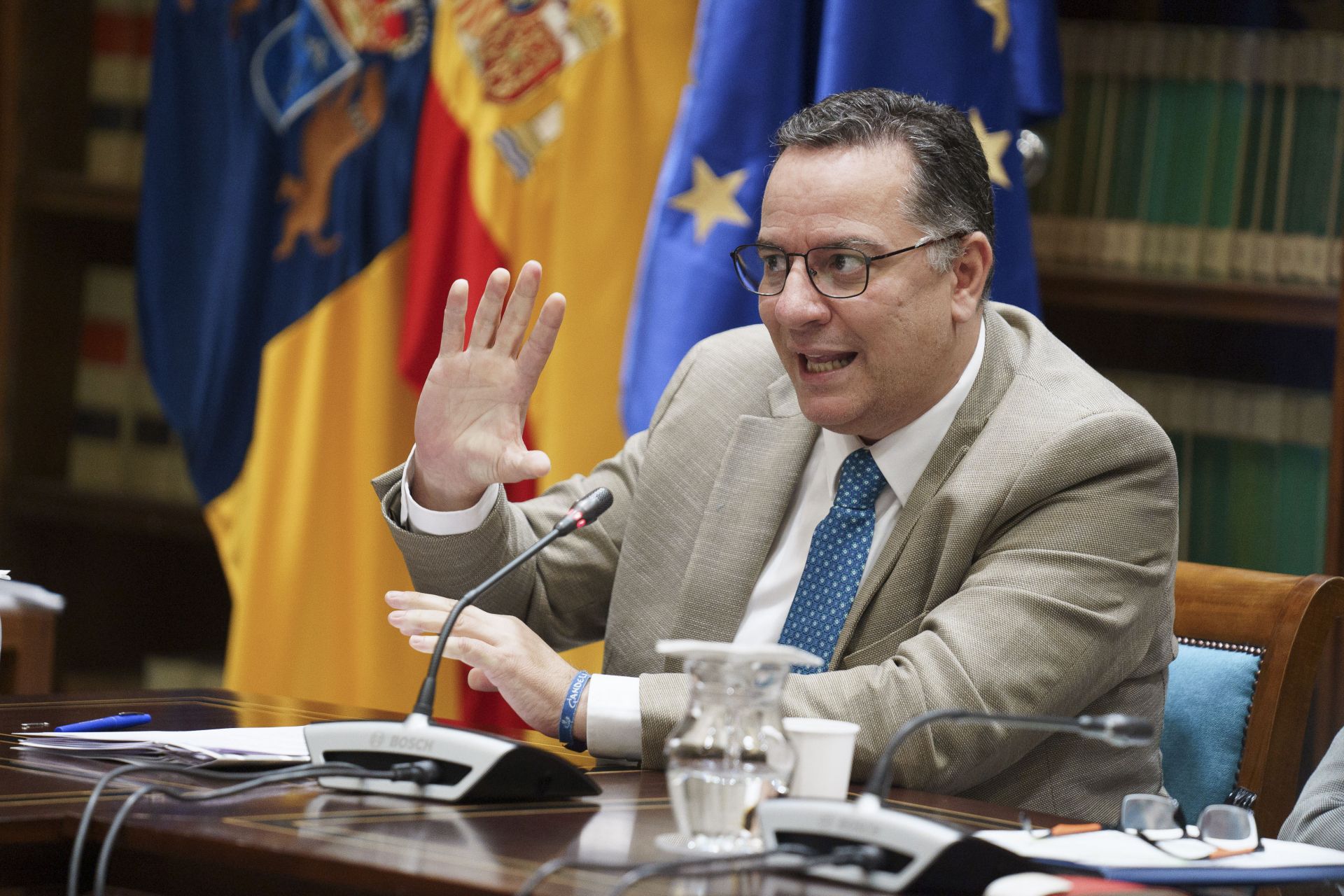 El consejero de Educación, Poli Suárez.