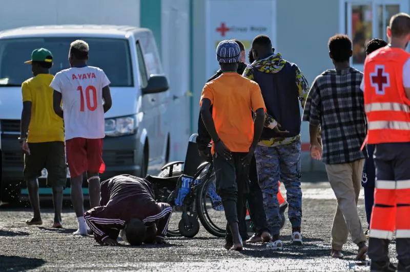 Imagen de archivo de la llegada de migrantes a las costas de El Hierro durante el pasado octubre.