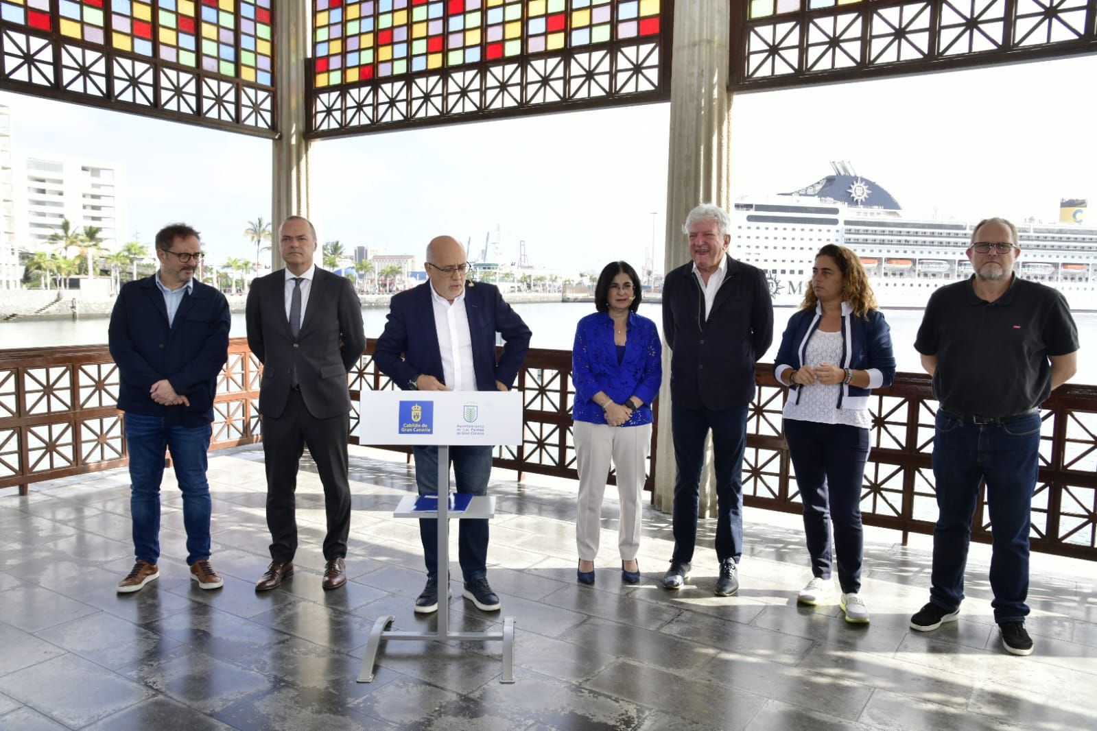 Morales y Darias presentan una declaración conjunta sobre la planta de gas en el puerto de La Luz