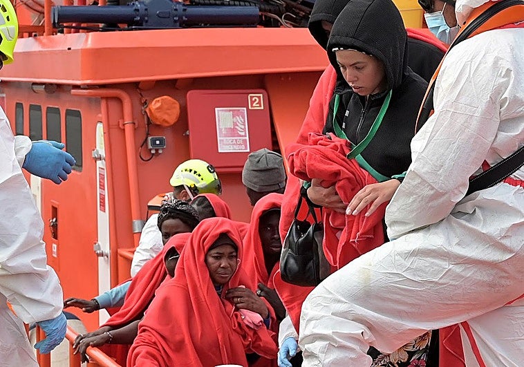 Llegada de migrantes a Canarias.