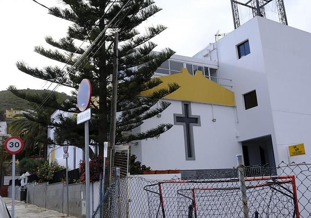 Vista exterior de la sede de la Iglesia Evangélica de Las Palmas en El Fondillo.