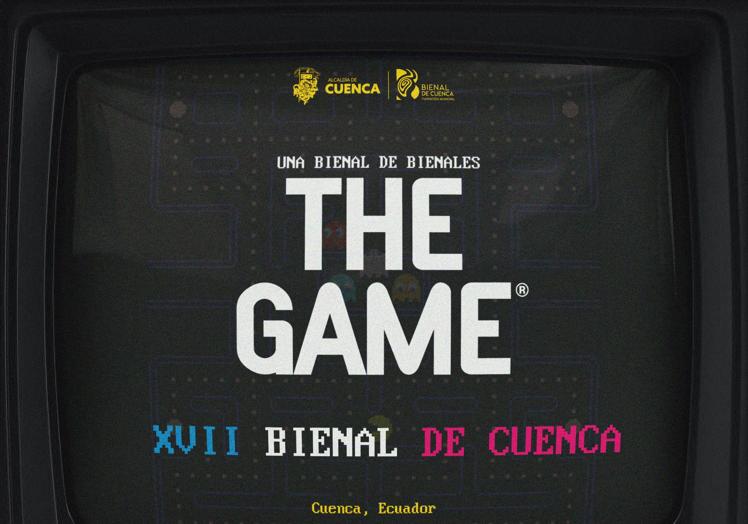 Cartel anunciador de la Bienal de Cuenca, en Ecuador.