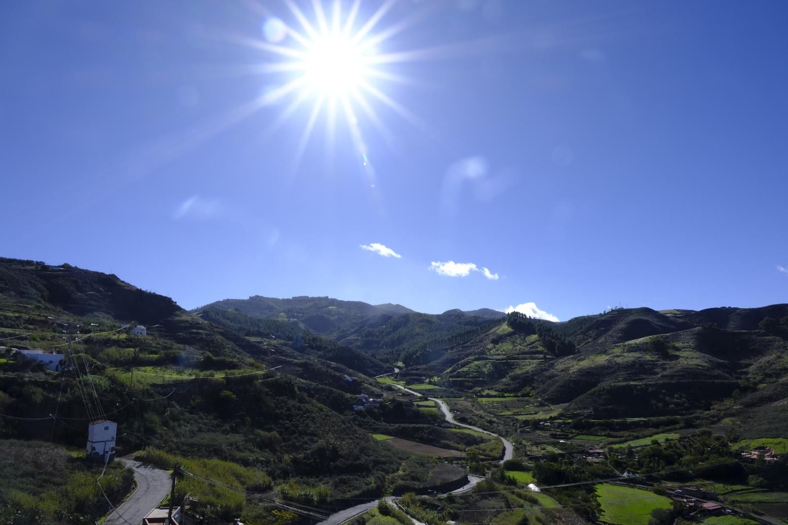 Gran Canaria amanece verde y sin lluvia