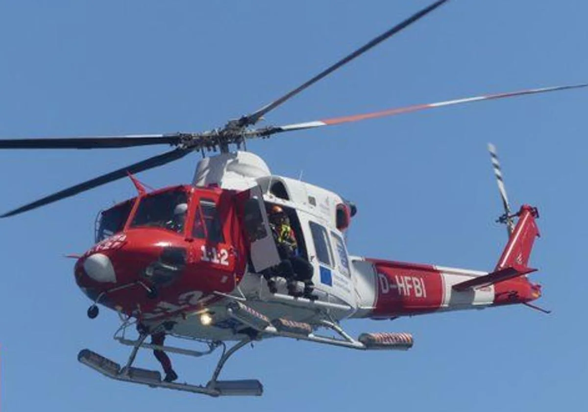 Helicóptero del GES.