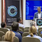 Narvay Quintero durante las jornadas Conecta Canarias-Europa