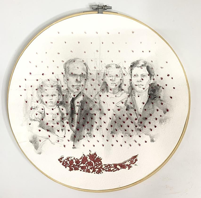 Una de las piezas de Gema Sánchez que integra la serie 'Hilando memorias'.